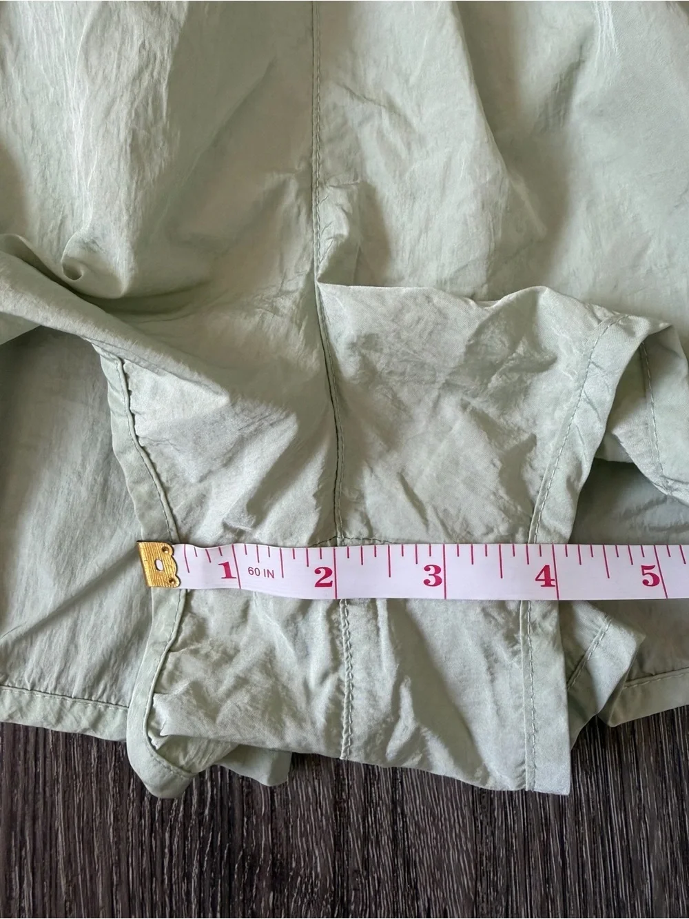 Free People Pale Green High-Rise Athletic Shorts